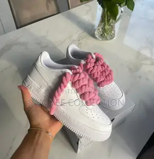 Big Lace Air Force 1, Premium All Black and All White.