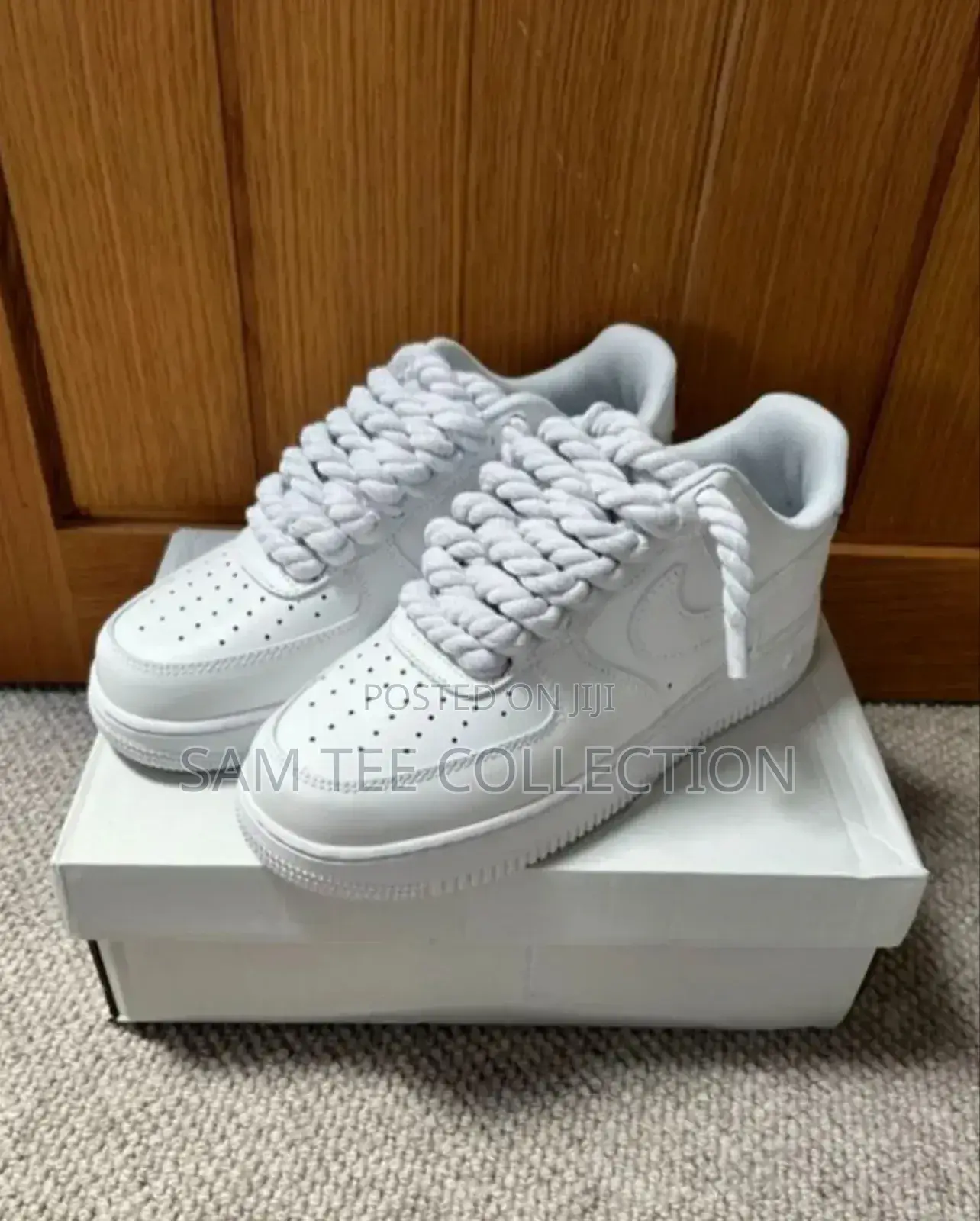 Big Lace Air Force 1, Premium All Black and All White.