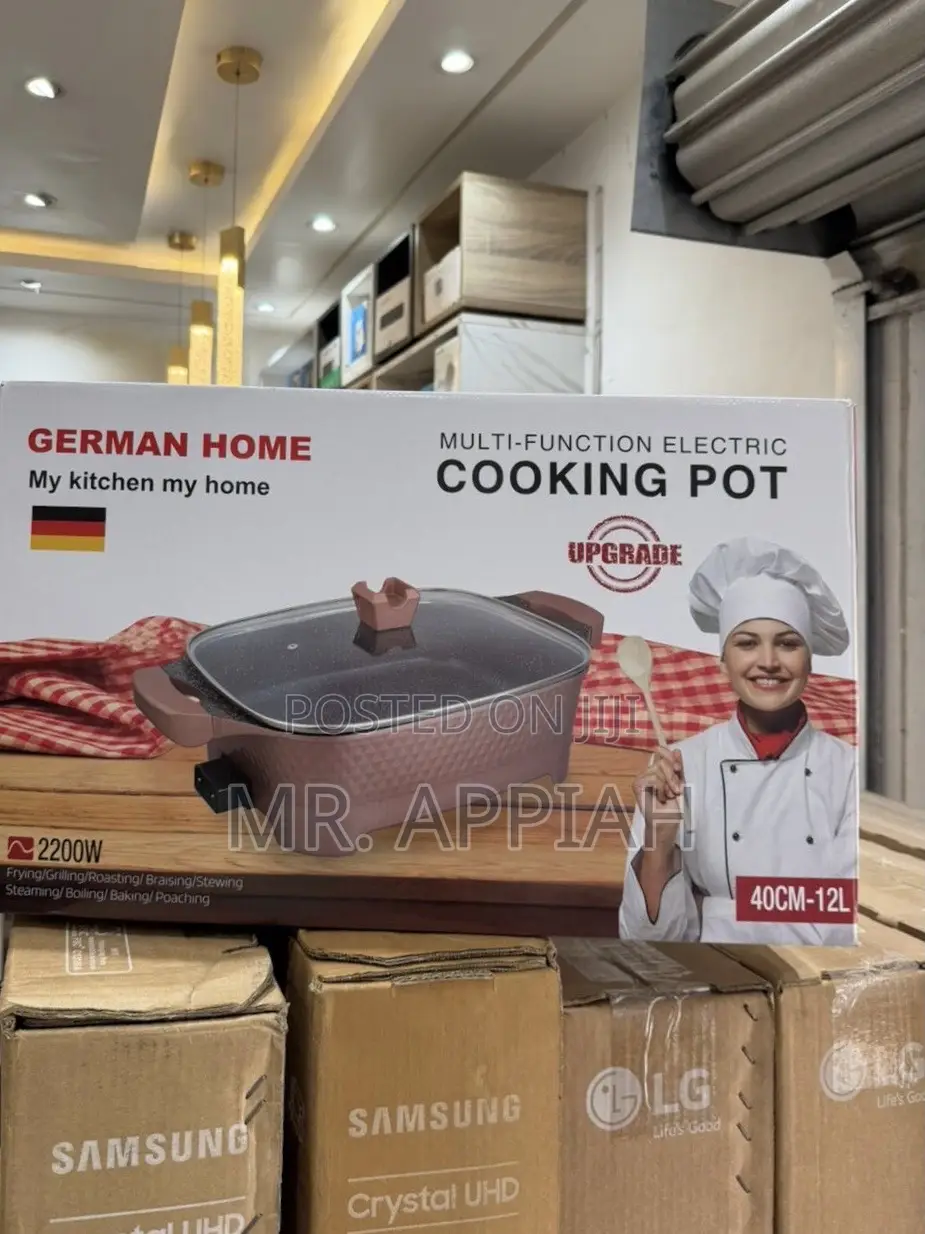 Stainless Steel Top German Multi-Purpose Electric Cooking Pot(2200w)