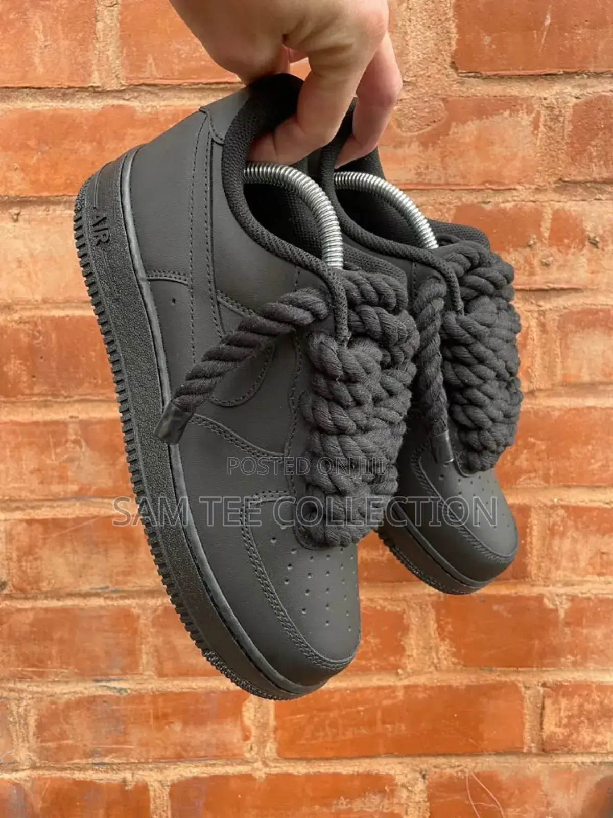 Big Lace Air Force 1, Premium All Black and All White.