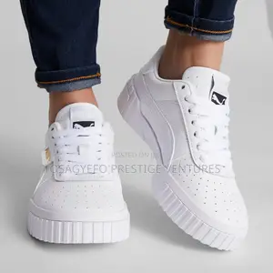 Puma Carina Lift Sneakers. All White