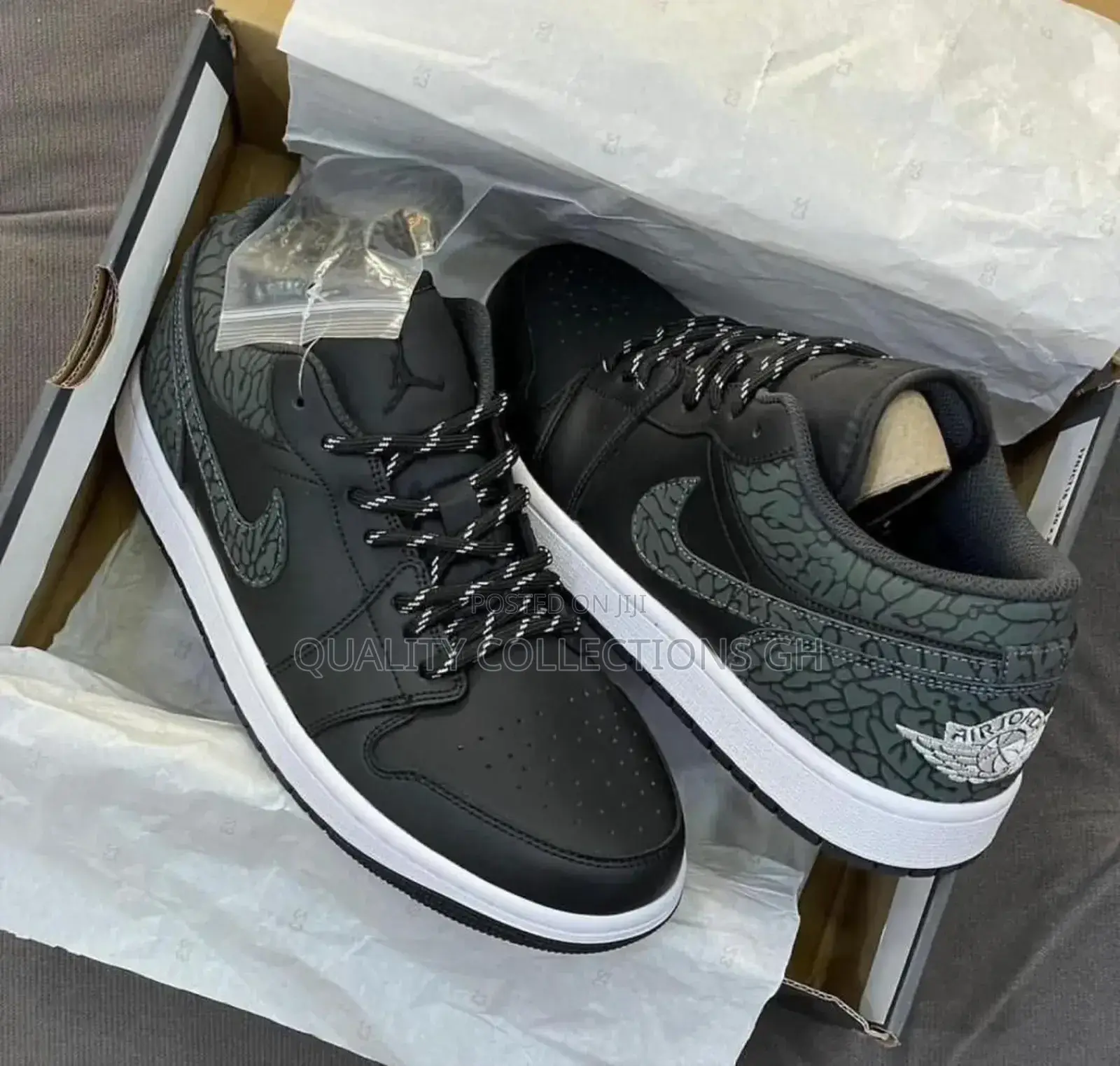Jordan 1 Low Se Black Elephant
