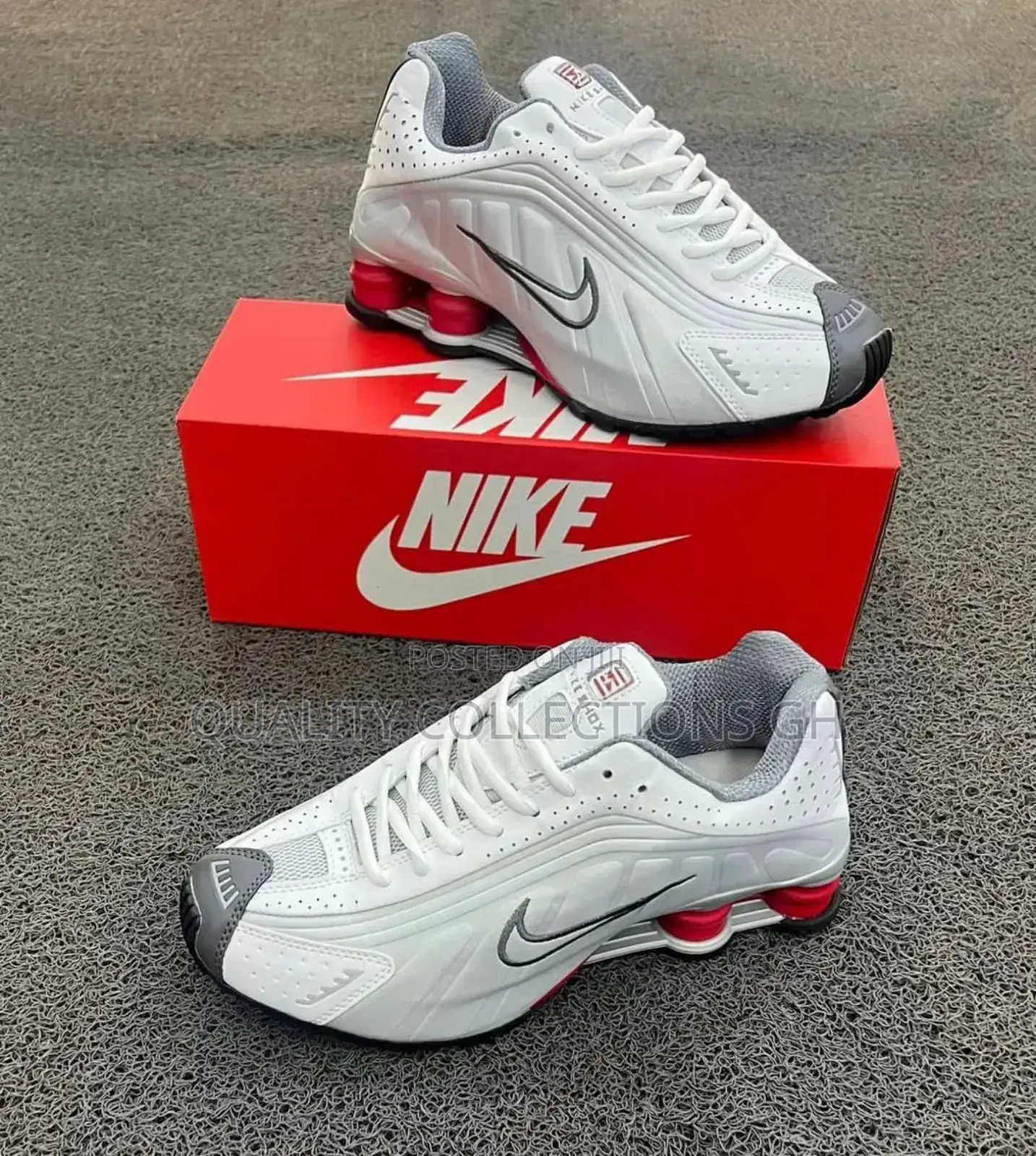 Nike Shox White Red