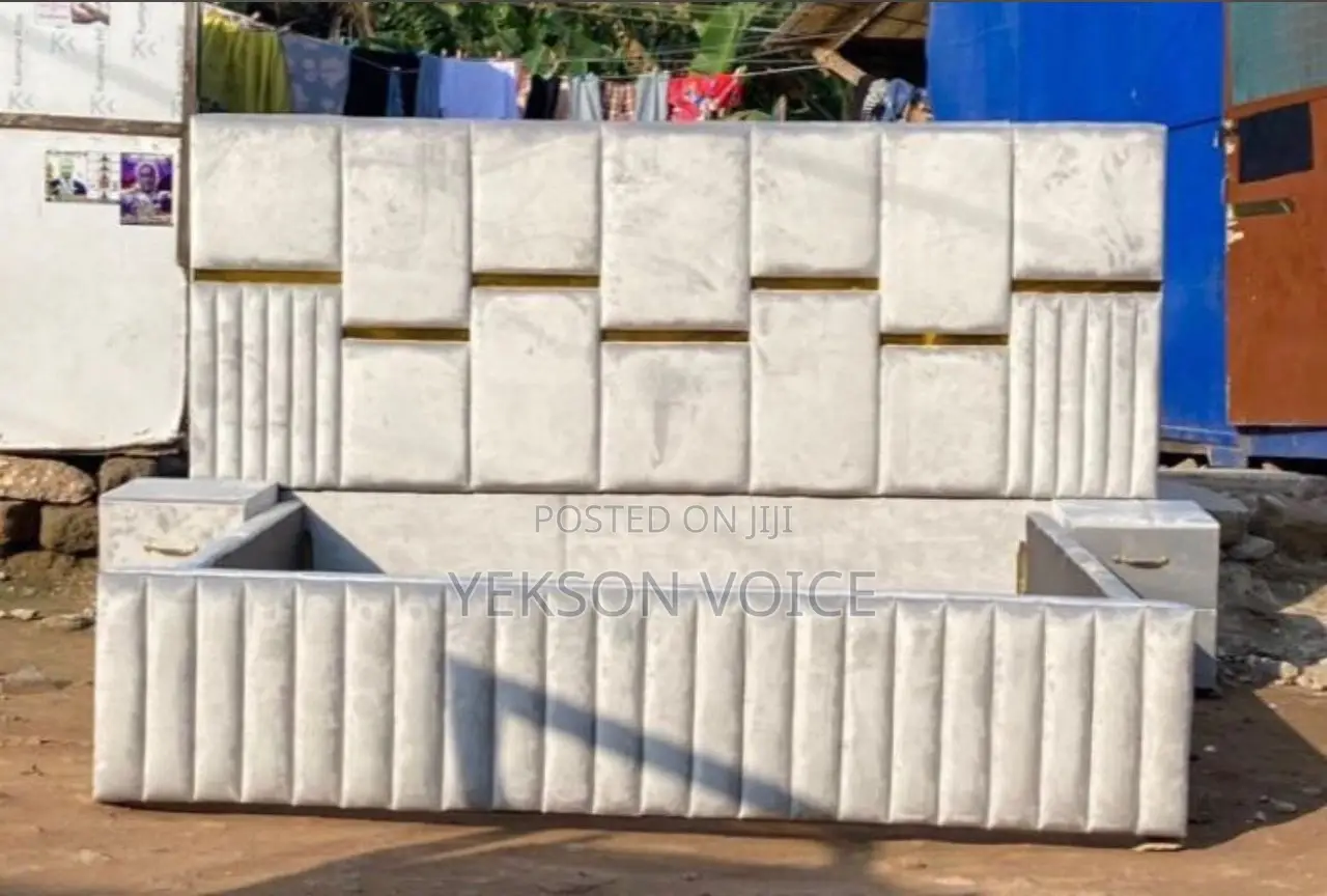 Executive King Size Bed Frame With Drawers