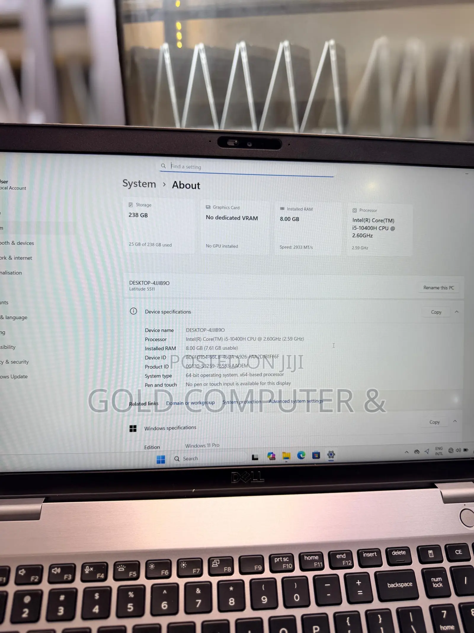 Laptop Dell Latitude 5510 8GB Intel Core i5 SSD 256GB