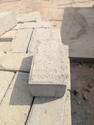 Pavement Blocks Made With Industrial Machine