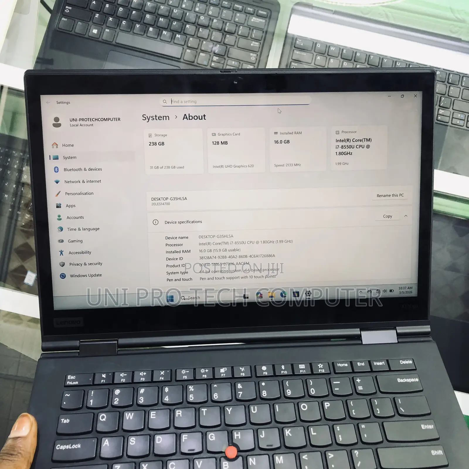 Laptop Lenovo Thinkpad X1 Yoga 16GB Intel Core i7 SSD 256GB