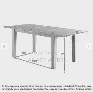 St. Ives 6-8 Extendable Dining Table(Top Only!) Natural Solid Oak/Grey