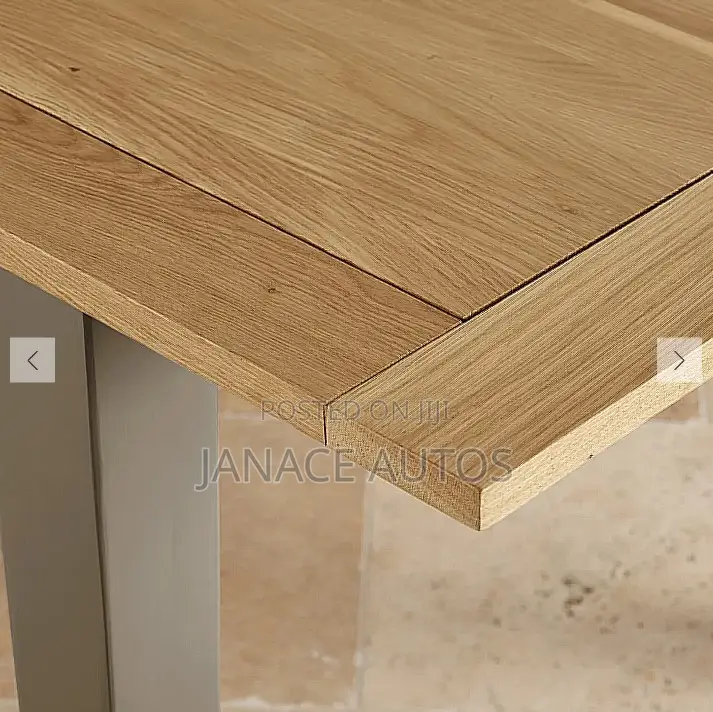 St. Ives 6-8 Extendable Dining Table(Top Only!) Natural Solid Oak/Grey