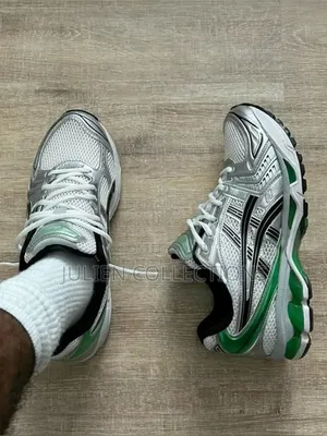 Asics Gel Kinetic Og Silver Green and Black