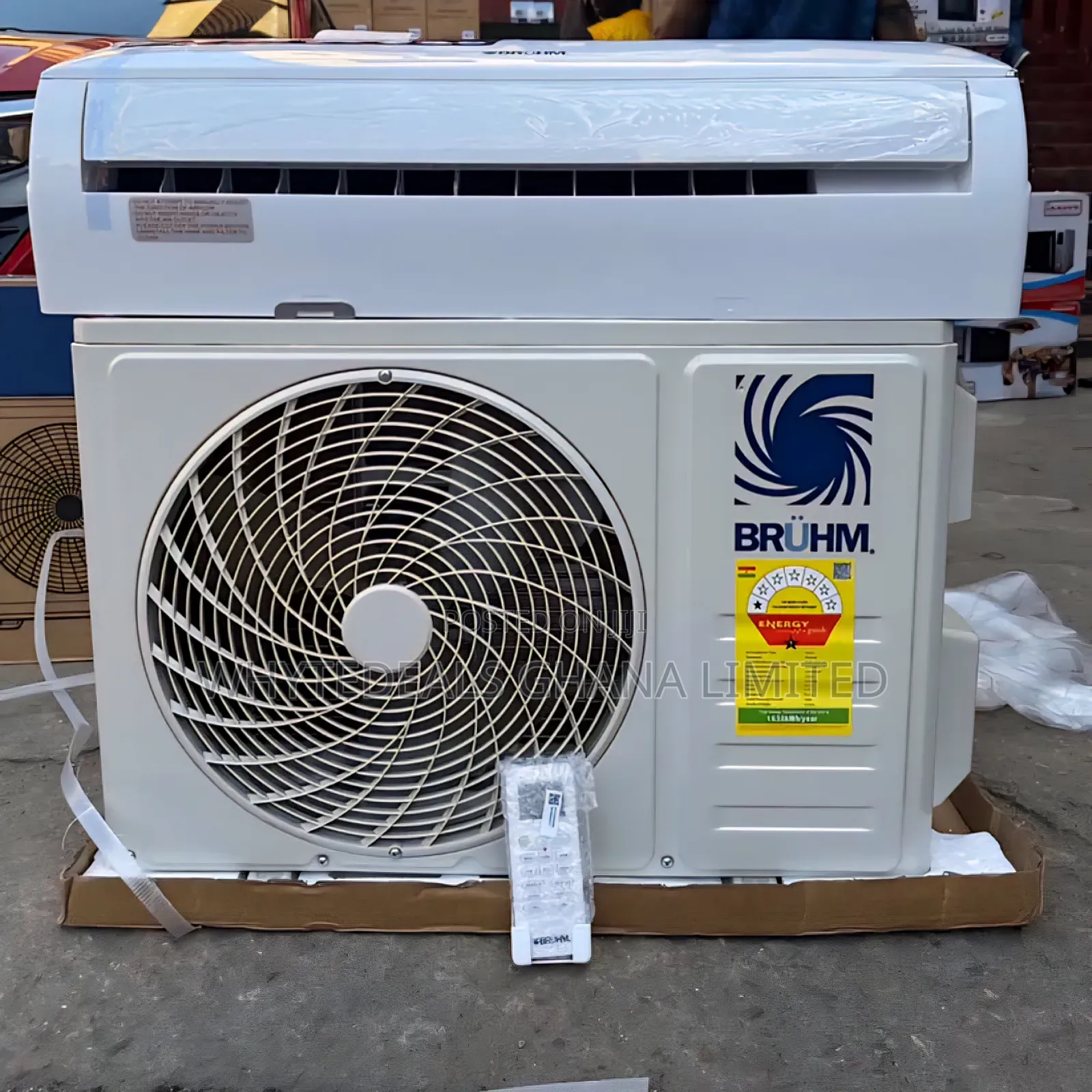 Bruhm 1.5hp Split Airconditioner| R410| Less Electricity| Fast Cooling