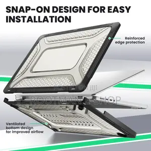 Essentials Rugged Armour Hard Shell Case Cover For Apple Macbook