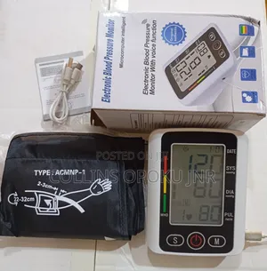 Automatic Blood Pressure Monitor With Voice Recognition - White