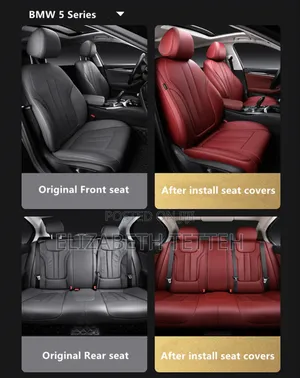 Premium Car Seat Covers Leather, Universal Fit | Free Installation