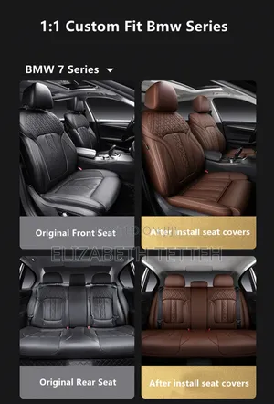 Premium Car Seat Covers Leather, Universal Fit | Free Installation