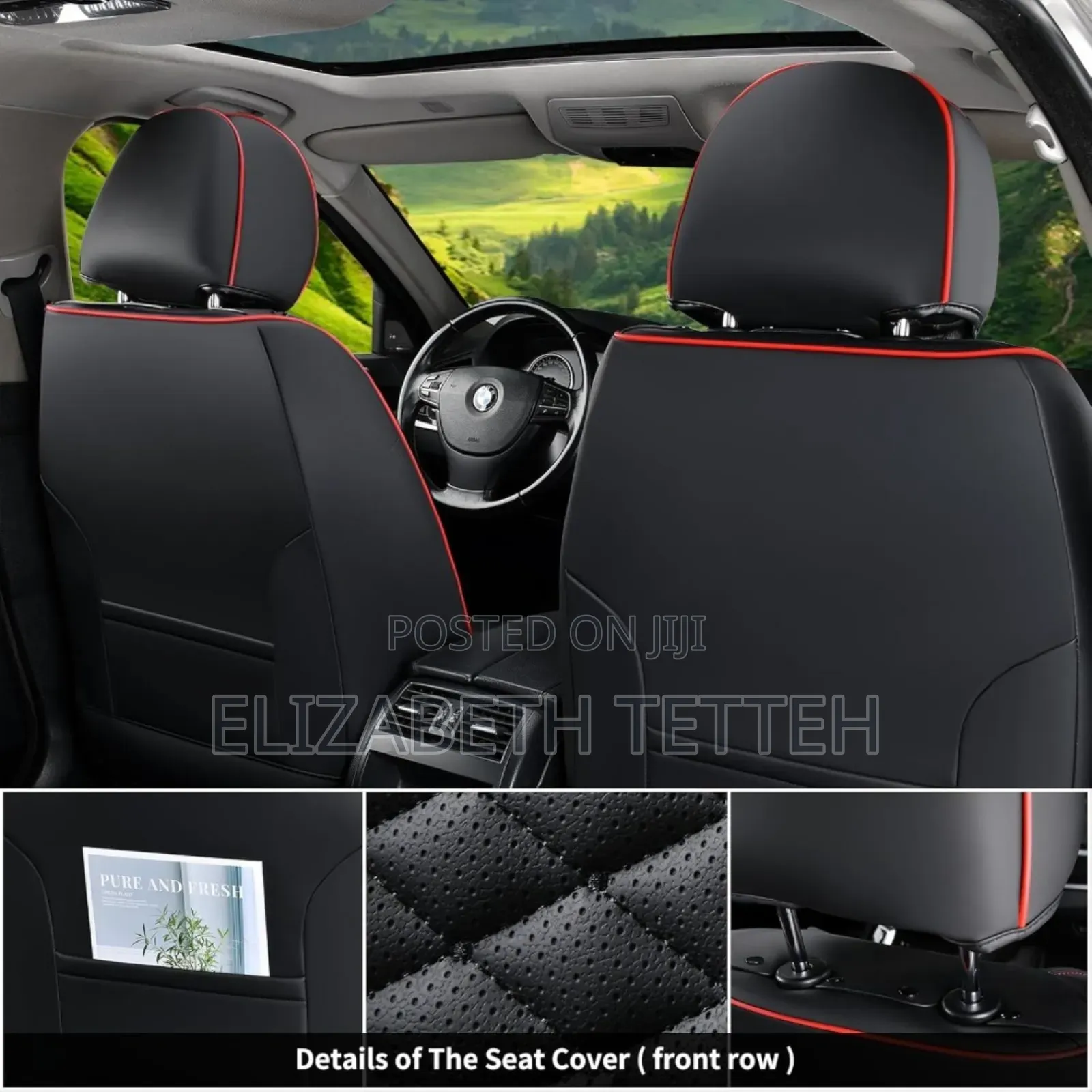 Luxury Car Seat Cover Set Interior for All Cars Plus Installation