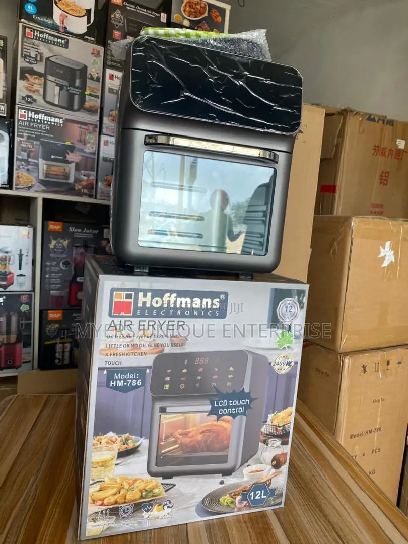 Hoffman Smart-Controlled 12l Airfryer With Grill, Roast ,Fry Functions