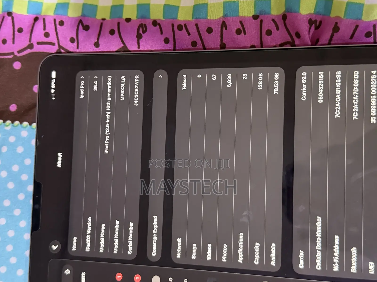 Apple iPad Pro 12.9 (2022) 128 GB Silver