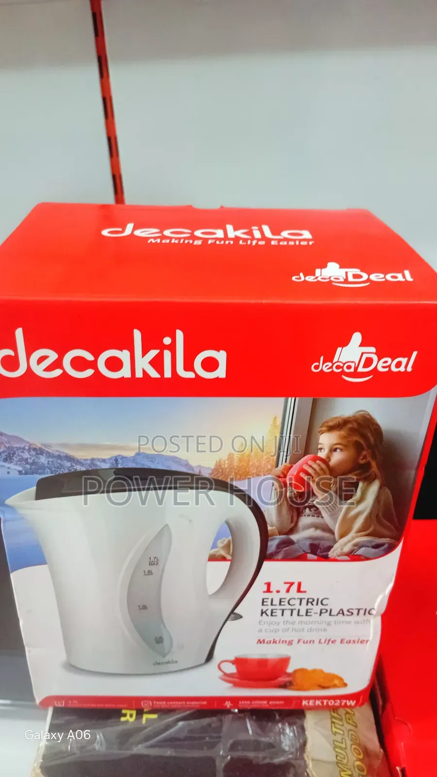 Original Decakila 1.7l Electric Plastic Kettle – Home Office Use