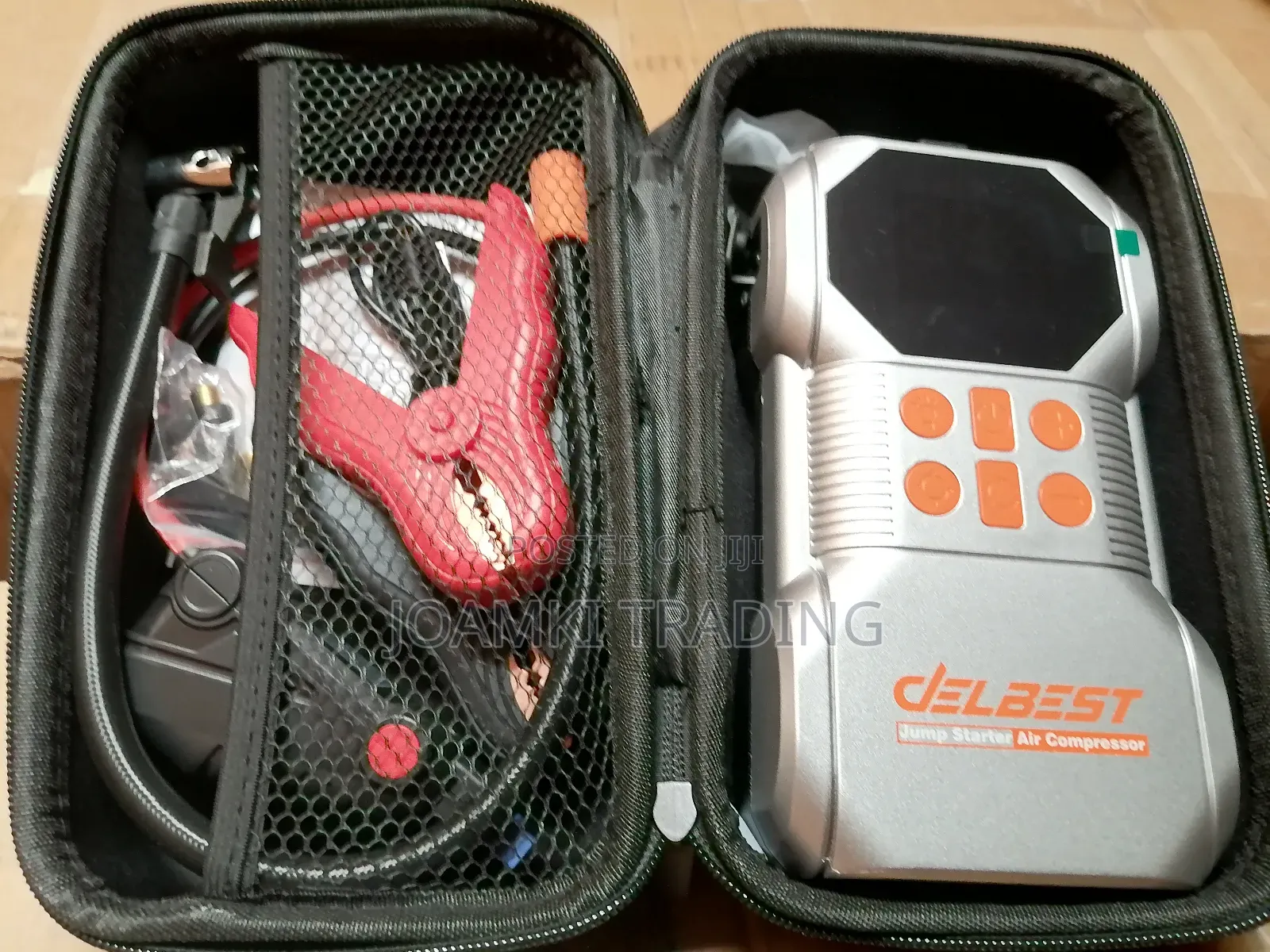 Delbest Q7 Jump Starter + Air Compressor, 18,000 Mah Battery,1400a P/C