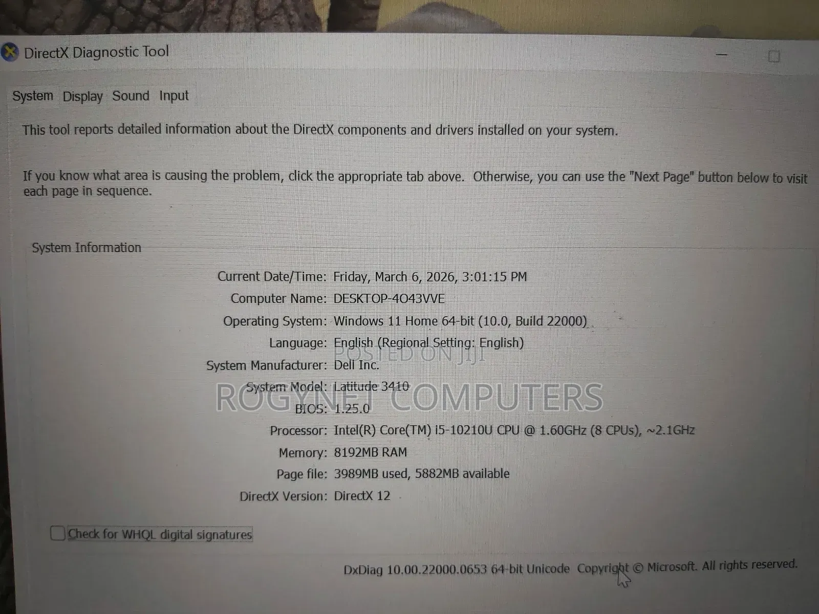 Laptop Dell Latitude 3410 8GB Intel Core i5 SSD 256GB