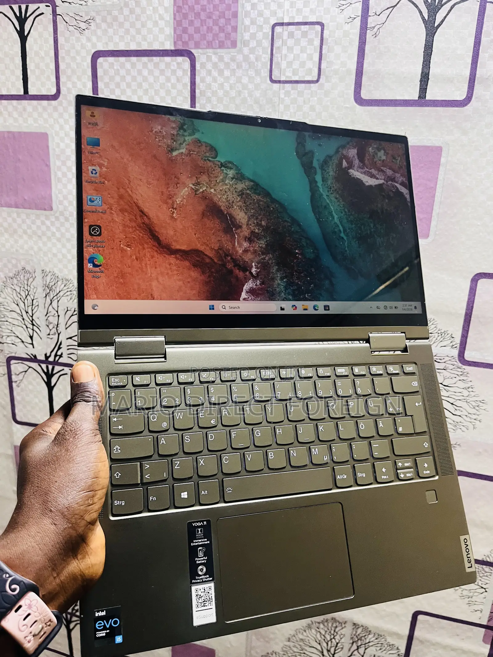 Laptop Lenovo Yoga 7i 8GB Intel Core 5 SSD 512GB