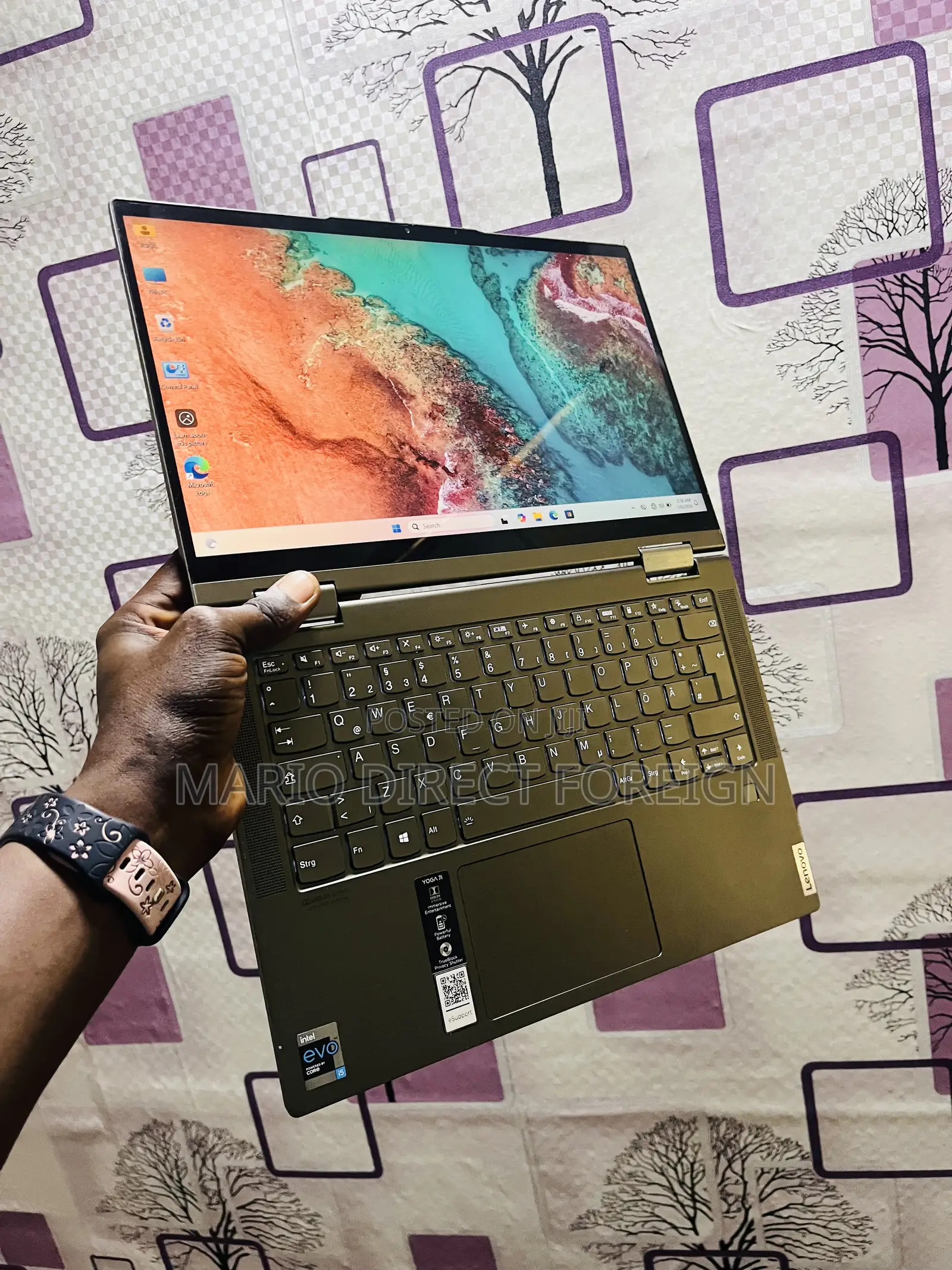 Laptop Lenovo Yoga 7i 8GB Intel Core 5 SSD 512GB
