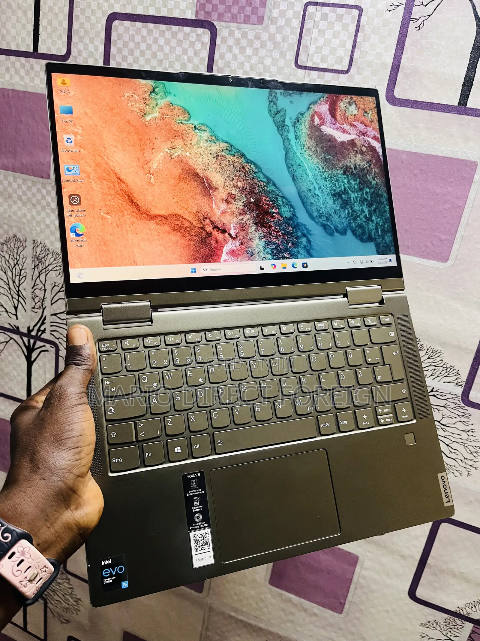 Laptop Lenovo Yoga 7i 8GB Intel Core 5 SSD 512GB
