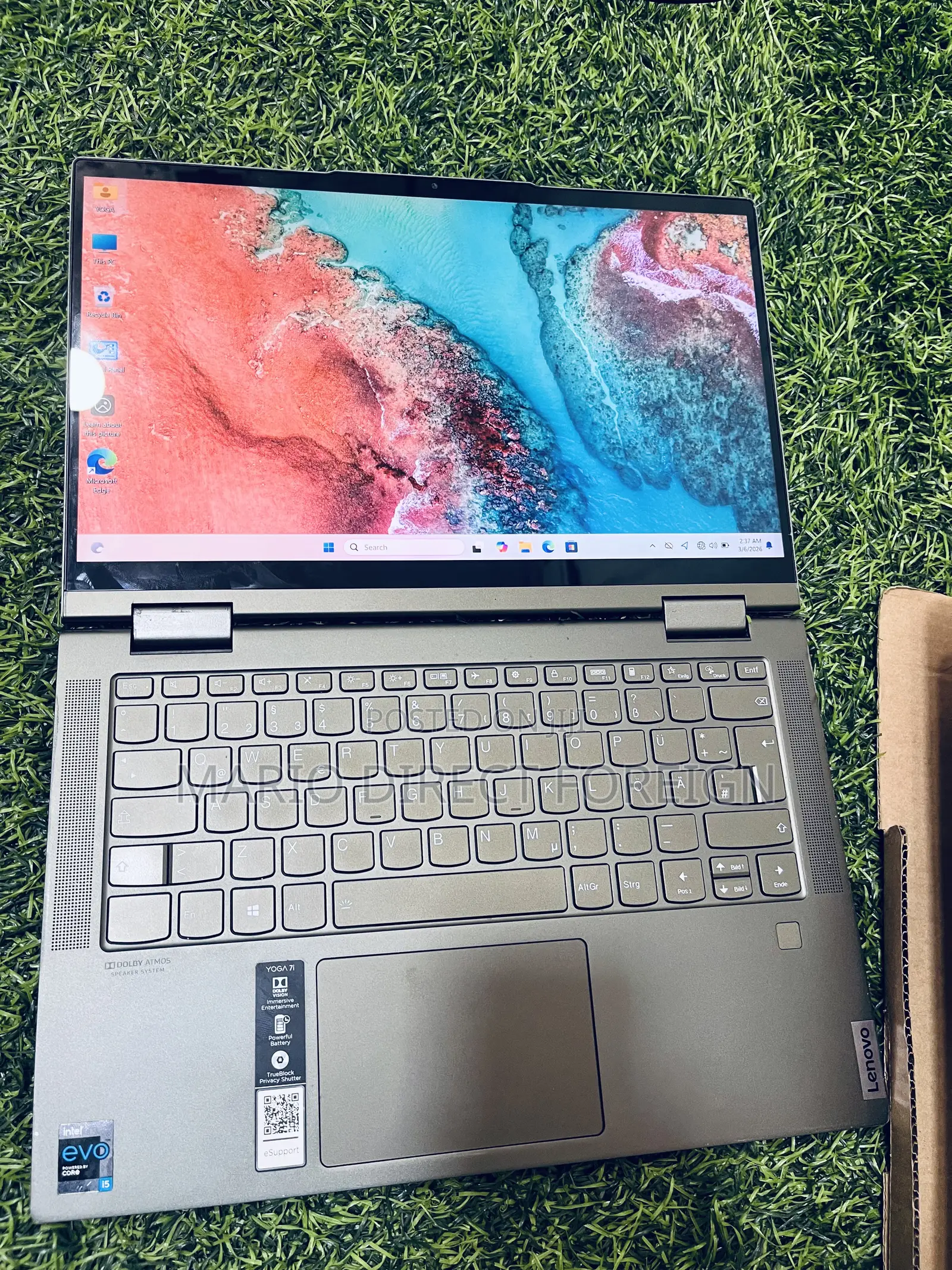 Laptop Lenovo Yoga 7i 8GB Intel Core 5 SSD 512GB