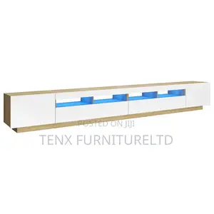 Tv Stand (With Led Lights) Dual Colour