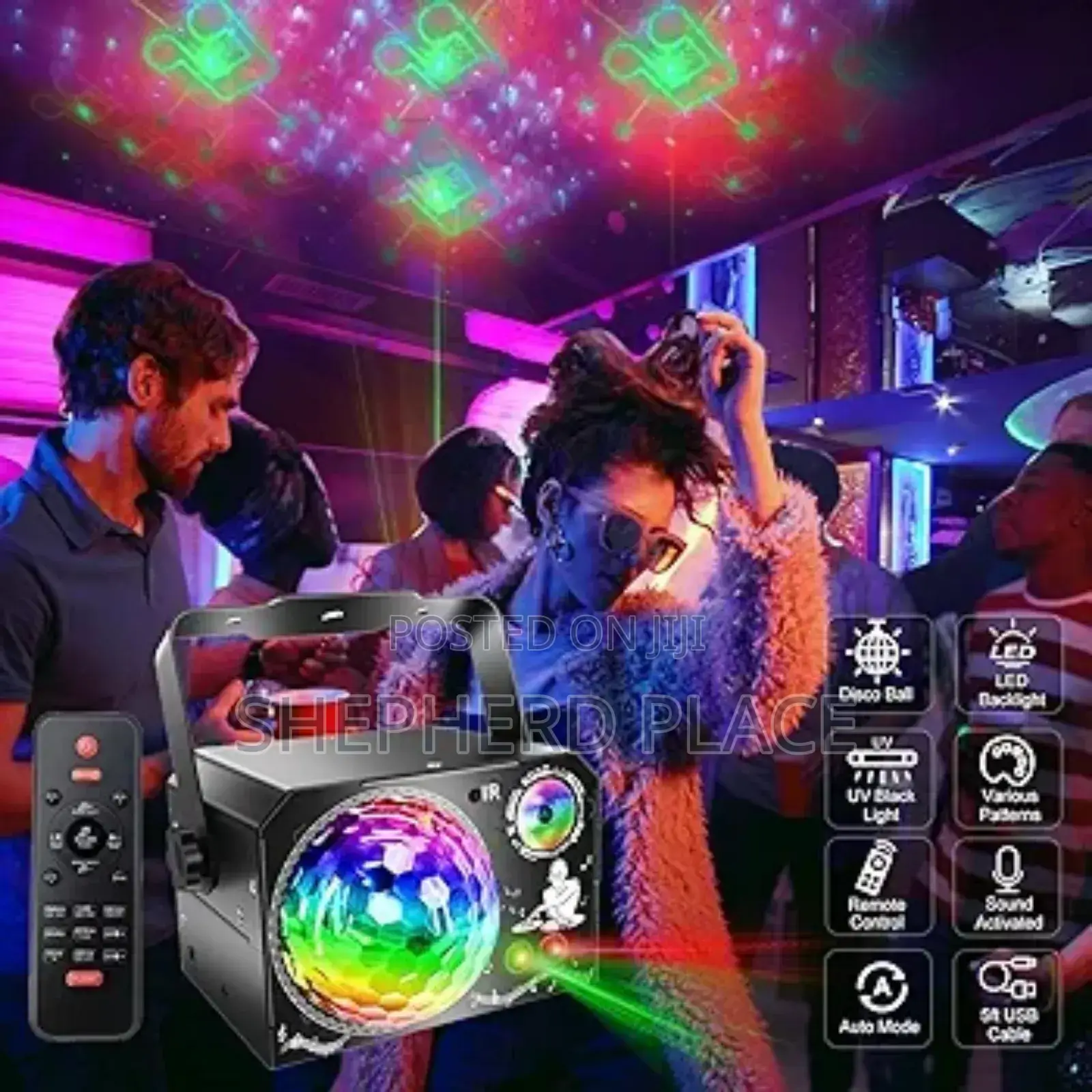 Neoglint 4-in-1 Party Lights 64 Patterns Dj Disco Ball