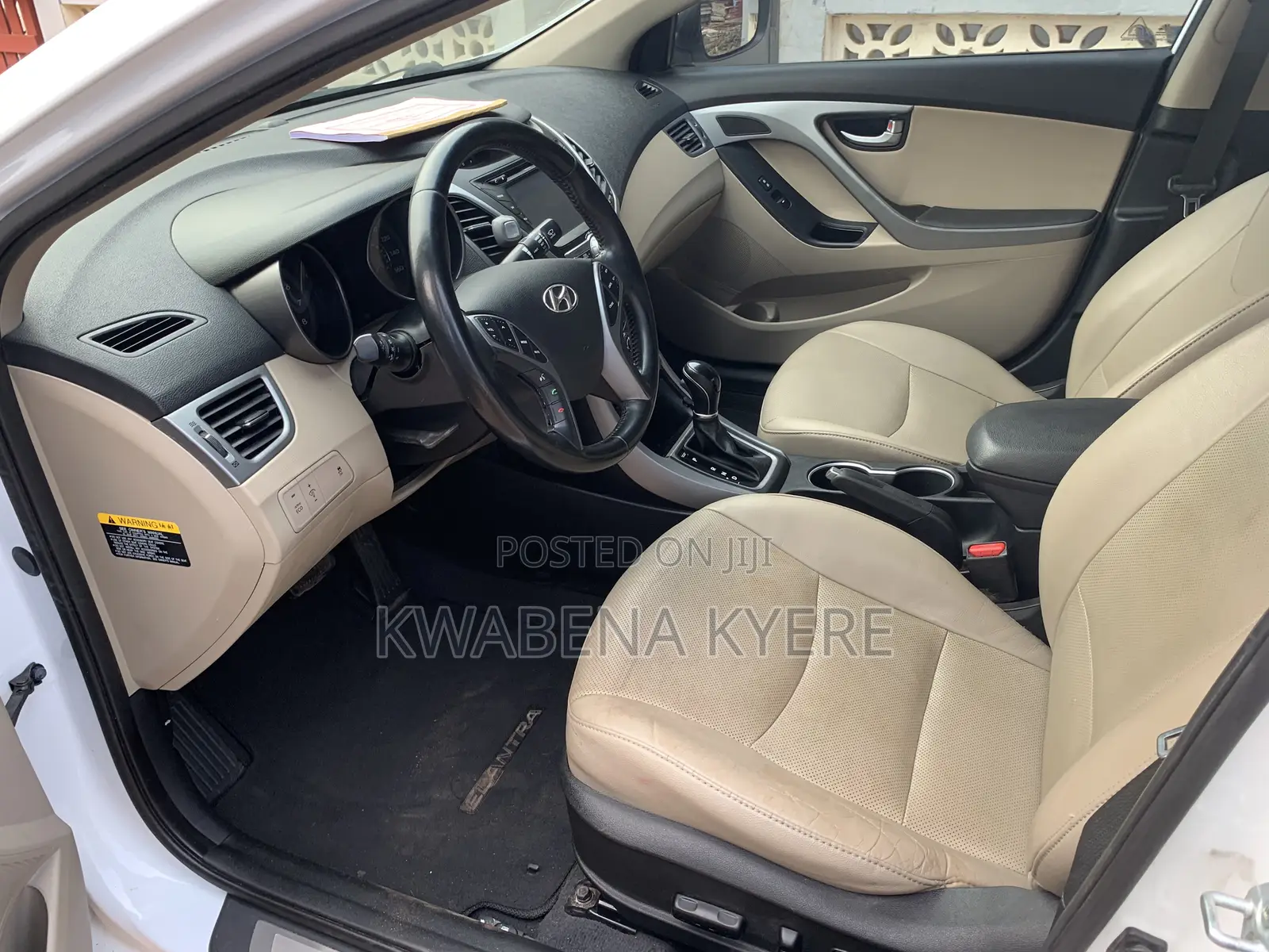 Hyundai Elantra Limited Sedan FWD (1.8L 4cyl 6A) 2016 White