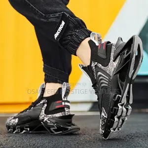 Black Blade Sole Sneakers