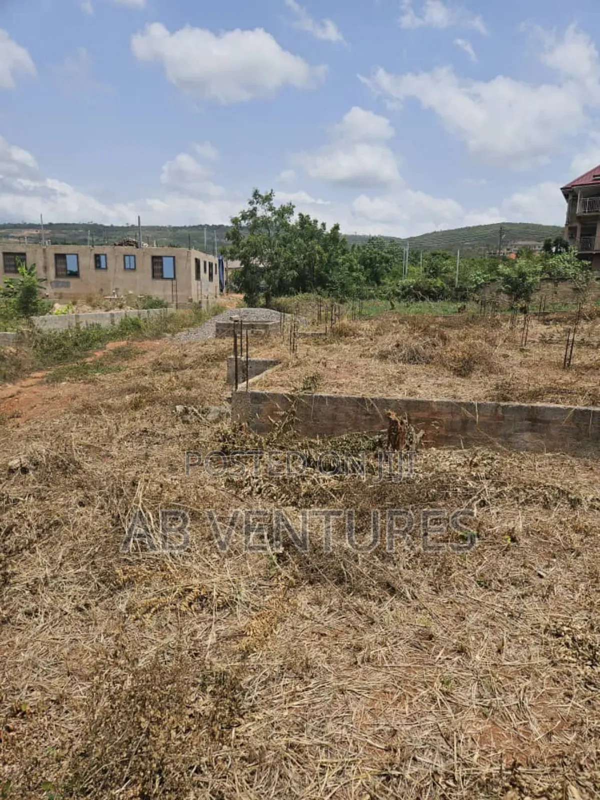 Land for Sale Ghc150,000 With 3 Bedroom Foundation on It
