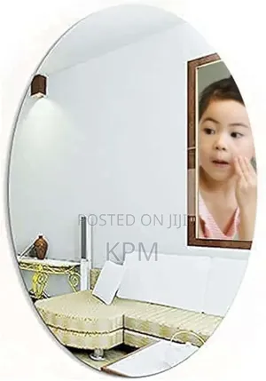 Egg Shaped Sticker Clear Plain Mirror