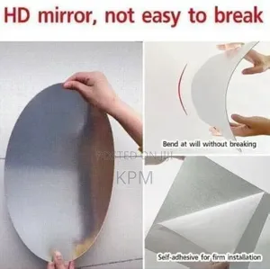 Egg Shaped Sticker Clear Plain Mirror