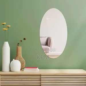 Egg Shaped Sticker Clear Plain Mirror
