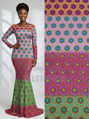 Stretch Lycra Chiffon Fabric Combo