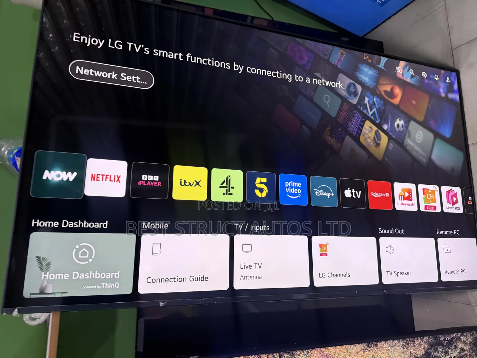 Almost New Lg 65 Webos Smart Satellite Tv
