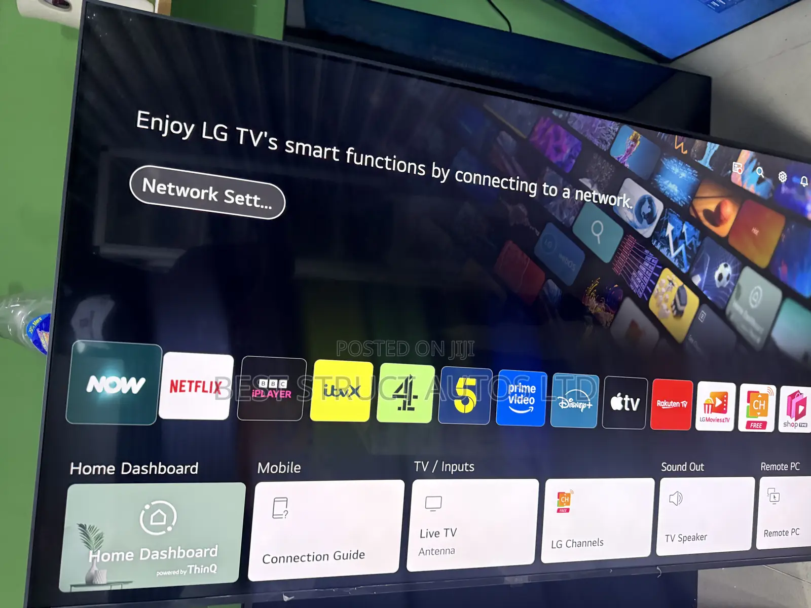 Almost New Lg 65 Webos Smart Satellite Tv