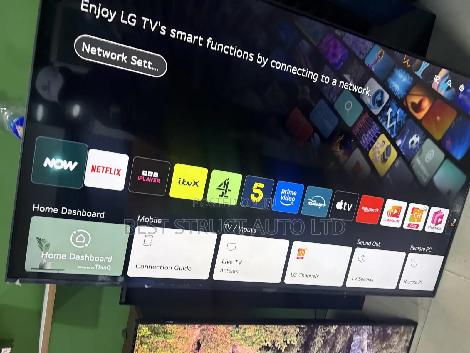 Almost New Lg 65 Webos Smart Satellite Tv