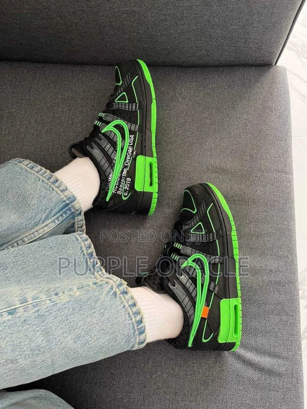 Nike Air Rubber Dunk Off-White Sneakers.