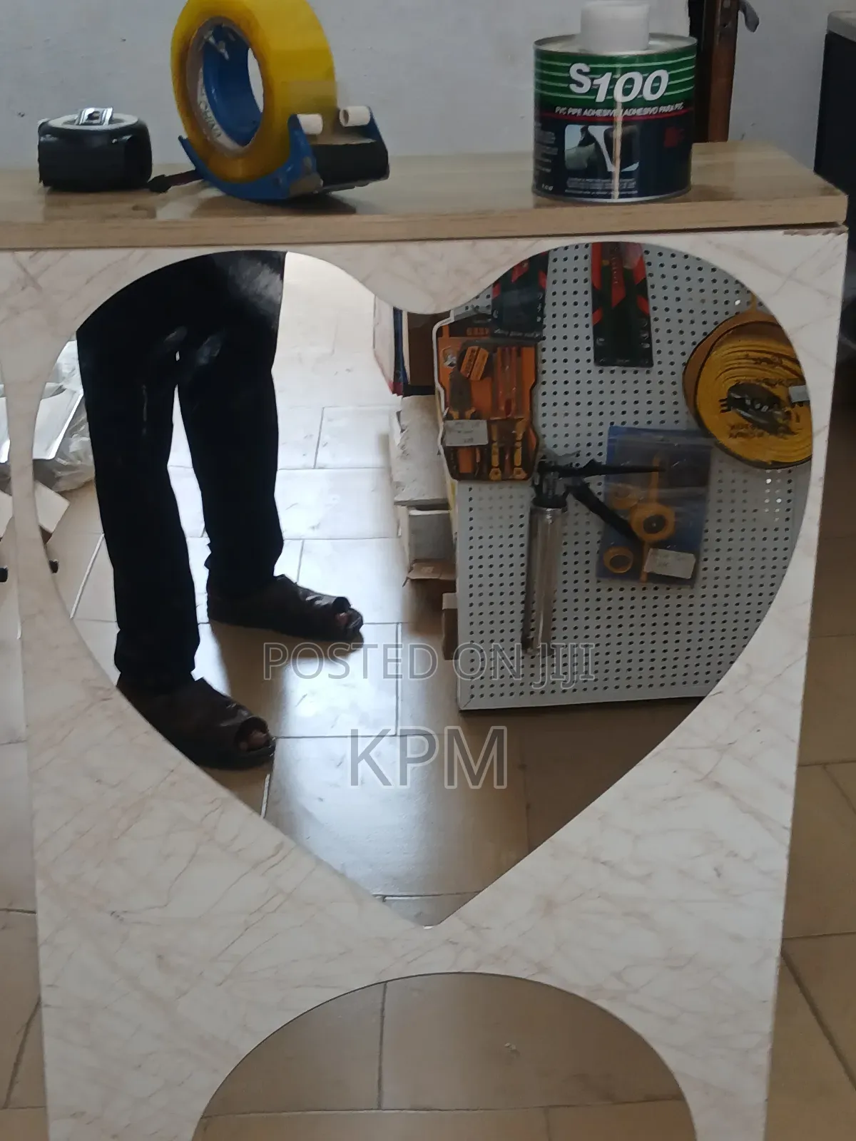 Heart  Shaped Wall Sticker Mirror 5050