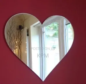 Heart  Shaped Wall Sticker Mirror 5050