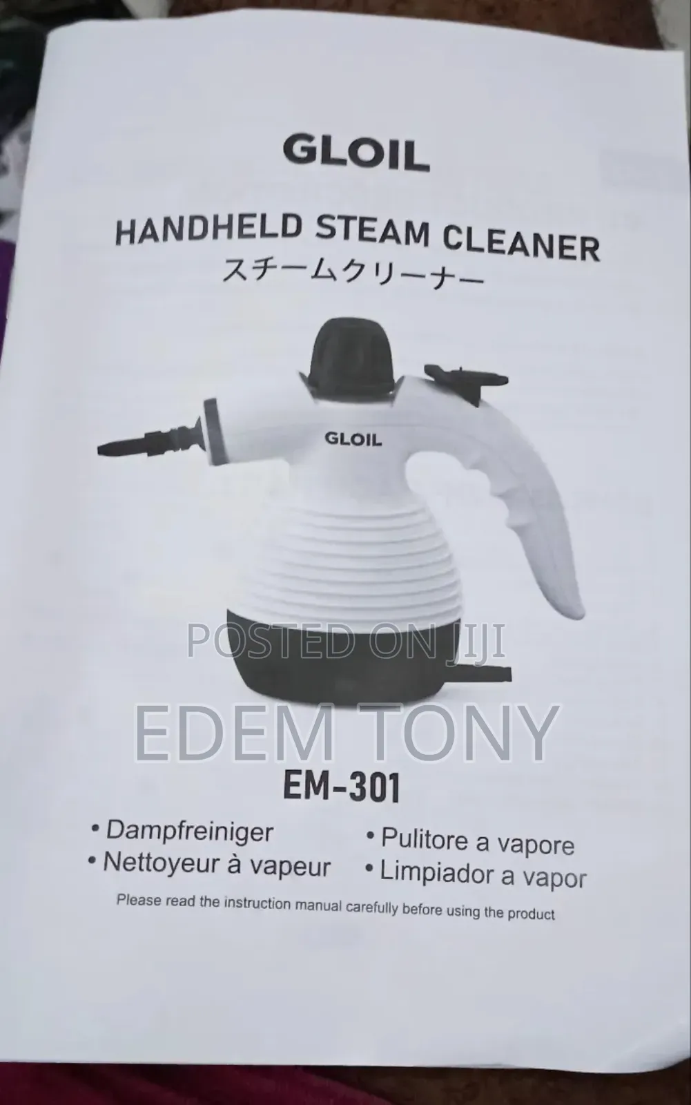 Gloil Em-301 Handheld Steam Cleaner