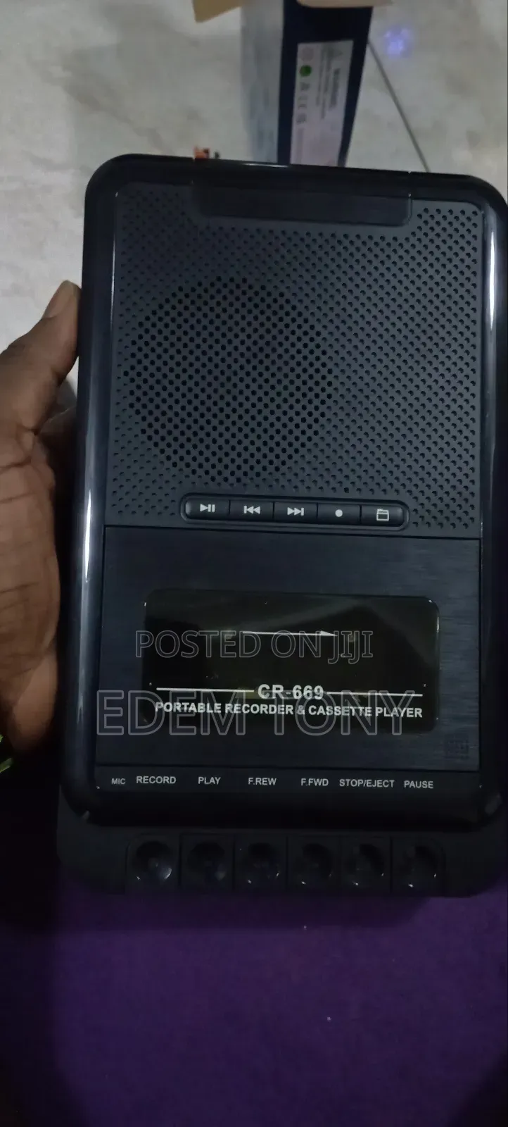 Vintage Portable Cassette Player and Recorder