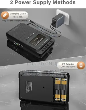 Vintage Portable Cassette Player and Recorder