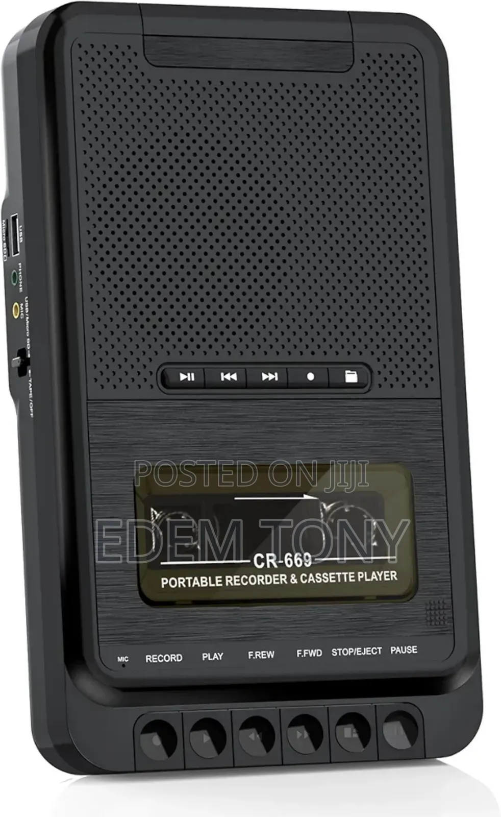 Vintage Portable Cassette Player and Recorder