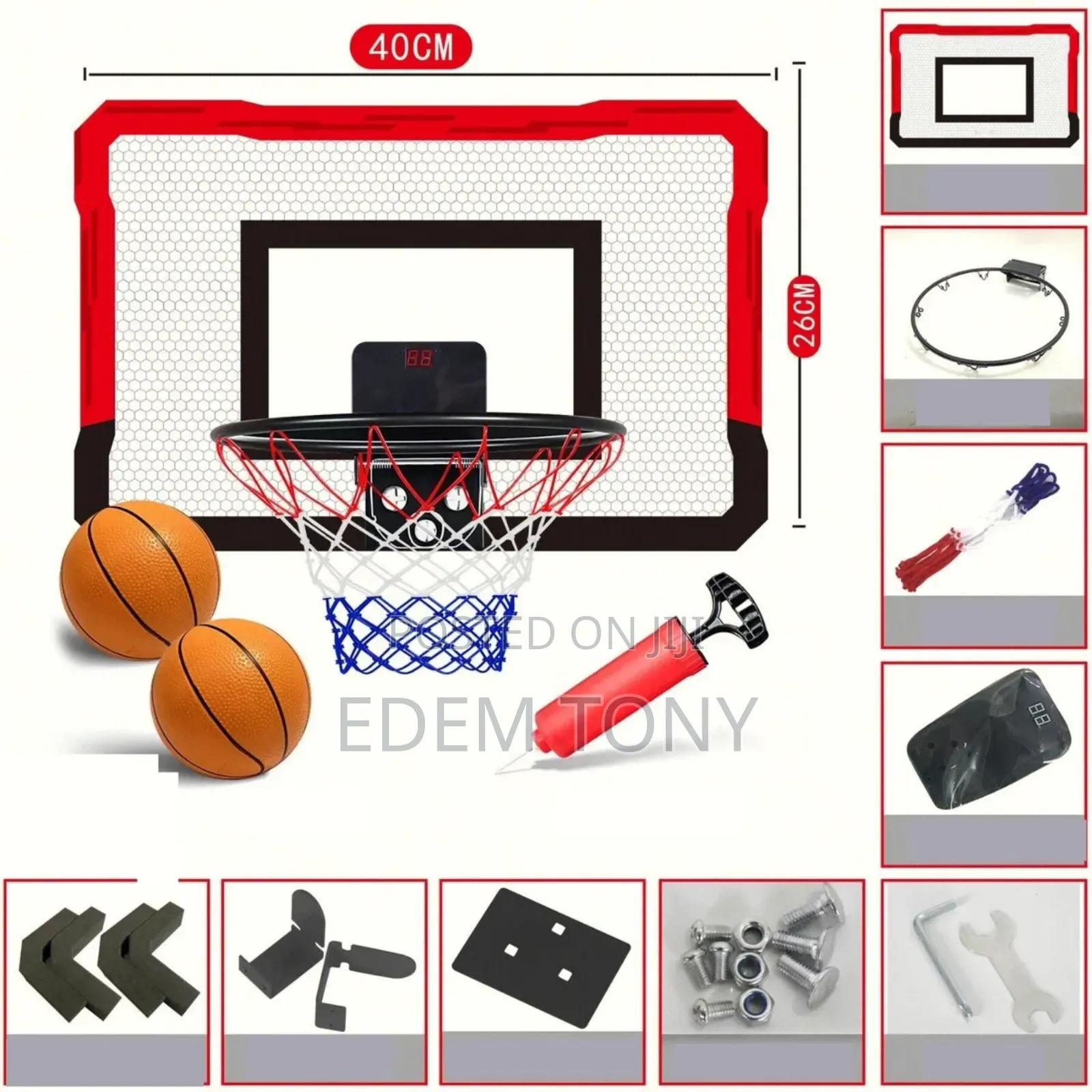 Mini Basketball Hoop Net Indoor Over the Door Backboard Game Set
