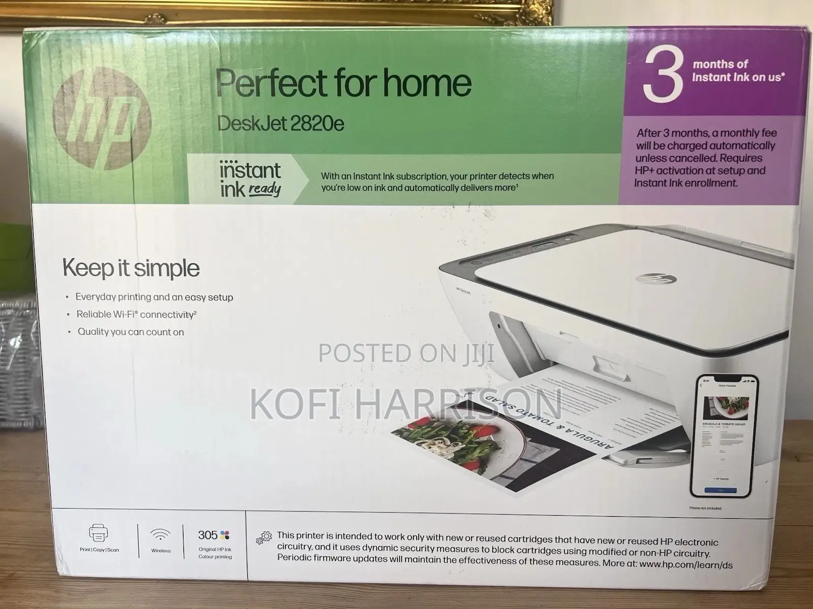 Hp Wireless Deskjet 2810e/2820e Printer